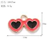 Serie de Playa de Verano Aleación Gota de Aceite Colgantes DIY Sombrilla Chanclas Gafas de Sol Pulsera Collar Materiales para Hacer