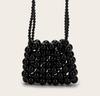 Bolso bandolera trenzado multicolor de acrílico perlado con forma de lápiz labial, personalizado, hecho a mano, con cuentas, de una celebridad popular de Internet, de 16+6 cm