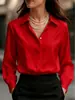 Camisa Blanca Antiarrugas para Mujer Otoño e Invierno 2025, Manga Larga, Gama Alta, Ropa Formal Profesional, Camisa para Entrevista de Cualificación Docente