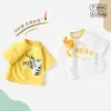 Camiseta de manga corta de verano para bebé Top de verano para niño Camiseta fina de manga corta para bebé Ropa holgada de verano para niños Ropa para niños