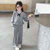 Traje de Otoño para Niña y Niño Grande Nuevo Estilo Nuevo Estilo Coreano Pantalones de Encaje Conjunto de Dos Piezas Estilo Pequeño Chanel Popular en Internet Ropa Infantil