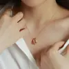 Collar Ovalado Hueco Minimalista para Mujer, Moderno y Elegante, Diseño de Nicho de Alta Gama, Cadena para Clavícula de Estilo Exquisito y Genial