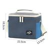 Bolsa de almuerzo con bloques de color catiónicos transfronteriza, Bolsa cuadrada de hielo simple y elegante, Bolso de mano portátil, Bolsa aislada para almuerzo de viaje