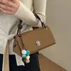 Bolso de Mano Estilo Suave Nuevo Verano 2026 con Patrón de Lichi, Bolso de Mano de Diseño Único, Bolso Cuadrado Pequeño de Moda para Viajes Diarios