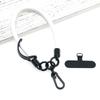 Cordón cruzado de 8 mm de cuero, tira redonda de cuero, clip trasero, junta, funda para tarjeta llave, multifuncional, puerto de carga, cordón para funda de teléfono
