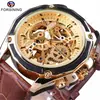 Reloj Mecánico Semiatomático Impermeable de Moda Casual Estilo Europeo y Americano para Hombre Forsining