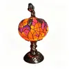 Lanterna de Bruxa de Halloween Figura de Resina Brilhante Bruxa de Vestido Longo Retrô Entrada de Mesa Atmosfera de Festival Luz Decorativa