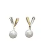 @Pendientes de Corazón con Pedrería y Perlas de Moda Coreana para Mujer, Pendientes Elegantes y de Lujo con Diseño de Nicho