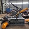 Máquina de embalagem hidráulica de lascas de alumínio de chapa de ferro Máquina de briquetagem de metal de resíduos horizontais pequenas latas de cerveja máquina de briquetagem
