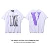 Vlone saludo manga corta V grande dragón chino limitado Fujiwara Hao Guanxi Wang Yibo con suelto pareja hombres