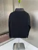 Versão Correta em Estoque Alta Qualidade m Nova Outono e Inverno Masculino Tricô Patchwork Gola Alta Jaqueta Casaco
