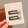Novos grampos de cabelo infantis, presilhas BB em formato de coração com bolinhas, de alta qualidade e estilosos, perfeitos para franjas e laterais de cabelo de meninas, acessórios de cabelo fofos e doces