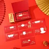 Envelope Vermelho Criativo Oco Fosco Caixa de Presente Ritual Presente de Ano Novo Personalidade Fosca de Alto Nível Tanabata para Amigos Homens e Mulheres