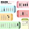Caneta com Pincel Giratório para Gloss Labial 3ml, Embalagem Plástica Dispenser Caneta para Corretivo, Fornecimento Exclusivo Transfronteiriço para Amostras de Cosméticos