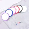 Espejo de Maquillaje de Mano con Forma de Rosa Creativa, Espejo de Tocador Portátil con Superficie de Espejo de Alta Definición con Cuentas DIY, Al por Mayor en Stock