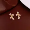 Pendientes Acrílicos Cuadrados Estilo Maillard Aguja de Plata, Aretes Sencillos y Modernos con Diseño Único, Pendientes de Nicho al por Mayor
