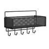 Estante de Almacenamiento Integrado Cesta Colgante de Pared Estante de Almacenamiento para Baño Almacenamiento Multicapa Estante de Almacenamiento para Dormitorio Estudiantil