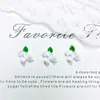 Novos Acessórios para Nail Art de Flor de Gardênia Mini Cor Sólida, Decorações Frescas de Flor de Três Pétalas, Unhas Usáveis, Acessórios de Resina para Capa de Celular