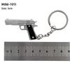 Pingente Mini 1911 Liga GLOCK Modelo P92 G17 Chaveiro Revólver Sand Eagle 5cm