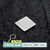 Cross-border novo aço inoxidável 304 piso dreno quadrado tela de filtro banheiro anti-bloqueio artefato pia vaso sanitário