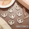 Arte de Unha Coração Espinhoso Ornamentos de Diamante Acessórios de Liga de Metal Coração Pontiagudo Vazado Strass de Cristal Cravejado com Diamantes Pequenas Decorações para Unhas