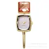 Reloj de Pulsera de Cuarzo para Mujer de Alta Gama con Diamantes Transfronterizo Versión Coreana Moda de Nicho Estudiante Reloj de Pulsera Fabricante