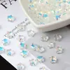 Cuentas de Cristal Aurora Translúcido Forma de Estrella de Cinco Puntas Pendientes de Estrella Cuentas Sueltas Pulsera de Cuentas DIY Accesorios de Joyería Colgante