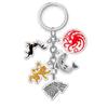 Chaveiro com pingente transparente de acrílico Game of Thrones com dupla face
