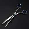 Tijeras Nepperson Azules de Alta Calidad de 7.0 pulgadas Set de 4 Piezas 3 Piezas 5 Piezas Tijeras para Aseo de Mascotas Tijeras Rectas Set de Espina de Pescado