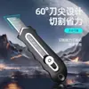 Cuchillo de arte con marco de acero totalmente metálico recubierto de plástico de grado industrial, cuchillo de hardware pesado de acero inoxidable engrosado, cuchillo multiusos para cortar papel