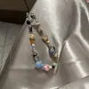 Pingente Original Ins Azul Leiteiro Gato Garra Contas Fofo Cordão para Celular Pingente Artesanal Decoração Câmera CCD