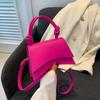 Bolsos de Moda para Mujer 2026 Otoño Nuevo Bolso de Hombro de Moda Tendencia Bolso Cruzado Casual Simple Bolso Elegante de Color Puro