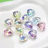 Dingyi Cuentas Corazón de Pedrería Transparente Cuentas Luna Fría Acrílico Galvanizado de Alto Brillo Cuentas Sueltas Cuentas en Hilo Accesorios para Joyería