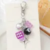 Llavero de Coche de Fresa Fruta Cereza Limón Diamante Colgante para Bolso de Mujer Llavero de Metal Dibujo Animado