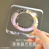 Bandeja com Design de Contas DIY Bandeja Transparente de Acrílico com Contas Ferramenta para Pulseira de Cristal Bandeja de Exibição de Pulseiras de Alto Valor