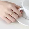 Nuevo Anillo Abierto de Moda Estilo Coreano Jinse para Mujer con Diseño Personalizado de Cadena Retorcida Irregular Anillo para Dedo Índice