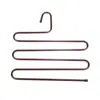 Colgador de Pantalones Multifuncional con Forma de S de Múltiples Capas Clip para Pantalones Colgador de Bufandas para Armario Perchero Mágico de Plástico con Spray de Hierro Colgador de Almacenamiento de Pantalones Perchero para Pantalones