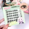Khakis Menina Série Gatinho Adorável Sem Cola Grande Princesa Três Combinações Cílios Postiços Cabelo de Simulação Natural Iniciante Cacho Único Feminino