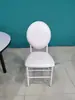 Silla de Boda de Acero Inoxidable Silla Dorada Vestíbulo del Salón de Bodas Silla con Respaldo Redondo Silla de Sol Blanca para Bodas Silla de Boda de Hotel