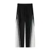 Pantalones Casuales de Patchwork a Rayas de Moda de Verano para Hombre, Versátiles para Exteriores, Estilo Relajado, Deportivos, Pierna Recta, Bloque de Color