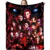 Manta de siesta impresa Manta de franela transfronteriza Historia 3D Manta de regalo Cubierta Patrón extraño Aire acondicionado Amazon
