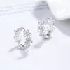Pendientes de Flor de Encaje Hueco de Plata 925, Pendientes de Lujo Ligero de Alta Gama para Mujer, Joyería de Nicho Pequeña Estilo Chanel, Clips para Orejas de Zirconia