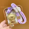 Chaveiro de Telefone Gordo Dourado Azul com Pingente de Ouro 20Mg, Pingente de Bolsa Doraemon Cartoon em Ouro Puro 999