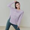 Roupas de Yoga Avançadas Femininas Outono Top Esportivo Solto Casual Emagrecedor Manga Longa Corrida Pilates Treinamento Roupas Fitness