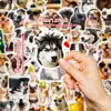 56 Pegatinas de Perro con Emojis de Compra Directa Transfronteriza para Maletas, Computadora, Tableta, Funda de Teléfono, Decoración de Agenda, Pegatinas de PP