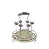 Soporte para Tazas con Drenaje de Hierro Forjado, Estante de Almacenamiento para Tazas, Estante Invertido para Copas de Vino, Estante de Secado, Venta al por Mayor de Vajilla, Estante de Secado para Copas Altas