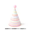 Nuevo sombrero de cumpleaños Amazon transfronterizo original dorado brillante con estampado metálico bola de pelo grande lindo sombrero de cumpleaños para fiesta de cumpleaños
