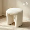 Banqueta para Cambiar Zapatos de Lana de Cordero, Banco Sofá Estilo Crema para el Recibidor, Banco al Pie de la Cama, Taburete Largo Bajo, Banqueta Creativa y Sencilla para Cambiar Zapatos