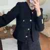 Nuevo Abrigo de Lana Elegante Corto Ajustado para Mujeres Petite Coreano Otoño/Invierno 2026 18731