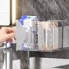 Caixa de Armazenamento Inovadora para Lenços de Papel Montada na Parede Sem Furos Caixa de Papel Higiênico de Cozinha Suporte para Lenços de Papel Caixa de Papel Higiênico